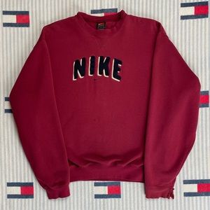 Vintage Nike Spell out embroidered swoosh crewneck sweatshirt